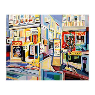 Natalie Rozenbaum, "Corner At Bugrashov" Limited Edition on Canvas, Numbered and Hand Signed with Letter of Authenticity.