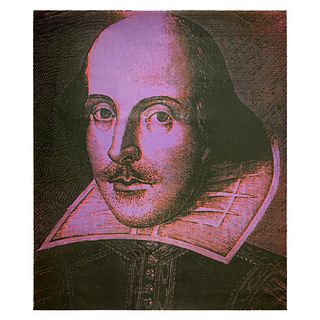 Steve Kaufman (1960-2010), "Shakespeare" Hand Pulled Limited Edition Silkscreen on Canvas, Numbered 142/195 and Hand Signed with Letter of Authenticit
