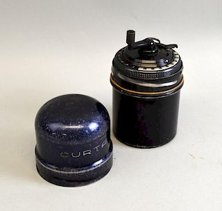 A Curta Calculator Type II numbered 517106, marked to base Made in Liechtenstein (Custom Union with Switzerland) by Contina L