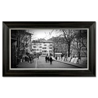 Misha Aronov, "Lazy Saturday" Framed Limited Edition Photograph on Canvas, Numbered and Hand Signed with Letter of Authenticity.