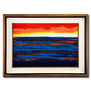 Wyland, "Natures Colors" Hand Signed Original Painting on Board with Letter of Authenticity.