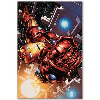 Marvel Comics "The Invincible Iron Man #1" Numbered Limited Edition Giclee on Canvas by Joe Quesada with COA.