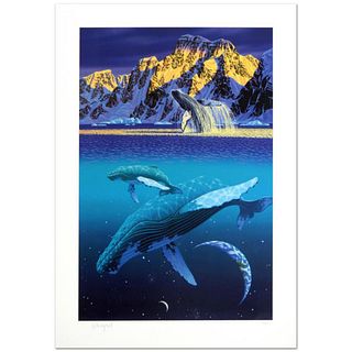 The Humpback's World Limited Edition Serigraph by William Schimmel, Numbered and Hand Signed by the Artist. Comes with Certificate of Authenticity.
