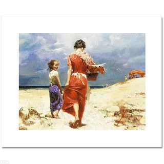 Pino (1939-2010), "Summer Retreat" Limited Edition on Canvas, Numbered and Hand Signed with Certificate of Authenticity.