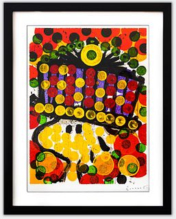 Tom Everhart- Hand Pulled Original Lithograph "Bird Of Paradise"