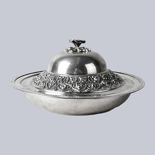 Turkish 900 Silver Covered Bowl