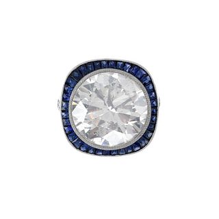 EGL 16.60ct Diamond and Platinum Ring