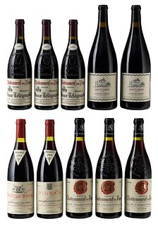 Ten Bottles 1998-2010 Assorted Red Rhone Blend Wines