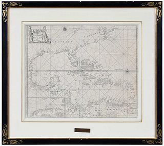 Pieter Goos - 17th Century Map of the Caribbean