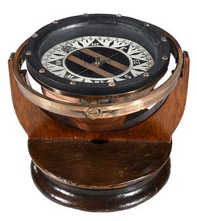 World War II Era Gimbaled Compass