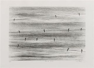Richard Aberle Florsheim, (American, 1916-1979), Bridge and Morning Birds (two works)