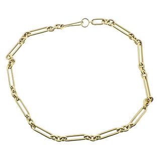 Antique 18k Gold Link Chain Necklace