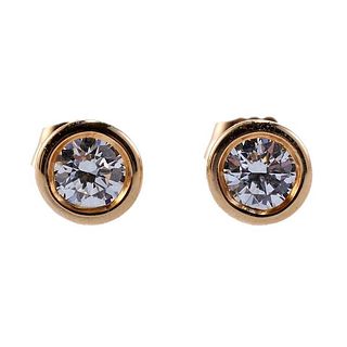 14k Gold Diamond Stud Earrings