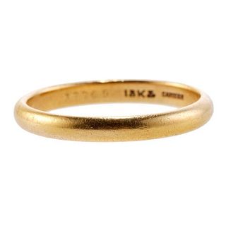 Cartier 18k Gold Wedding Band Ring