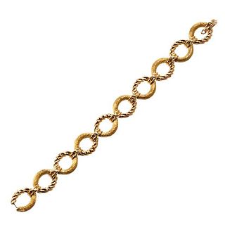 Tiffany &amp; Co Schlumberger 18k Gold Link Bracelet