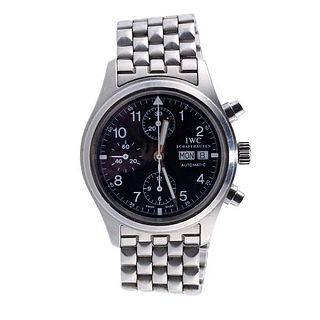 IWC Fliegorchronograph Day Date Steel Automatic Watch IW370607