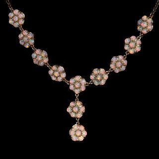 OPAL CLUSTER NECKLACE
