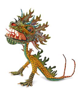 A Oaxacan alebrije dragon figure