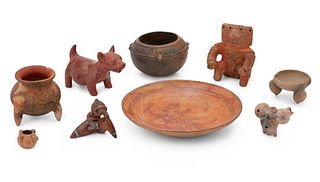 A group of Mexican ceramic objects