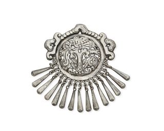 A large Matl silver brooch
