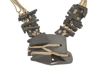 A Fernando Calderon black ceramic necklace