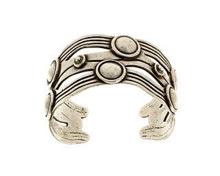 A William Spratling "River of Life" silver cuff bracelet