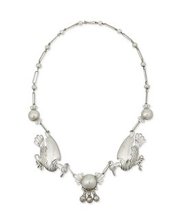 A William Spratling silver bird necklace
