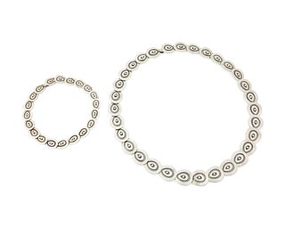 A set of Los Castillo sterling silver jewelry