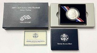 2005 Chief John Marshall Commemorative Silver Dollar