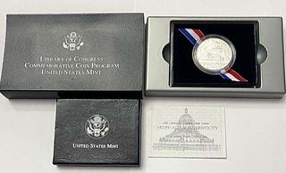 2000 Library of Congress Commemorative Silver Dollar