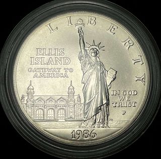 1986 Statue of Liberty Silver Commemorative Dollar
