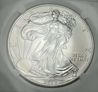 2014 American Silver Eagle MS69 NGC