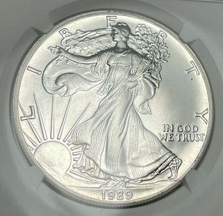 1989 American Silver Eagle NGC MS69