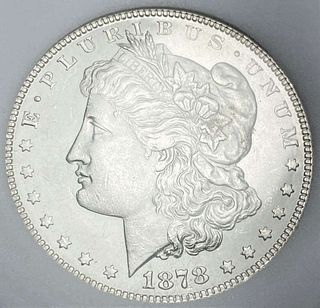 1878 7TF Morgan Silver Dollar MS63+