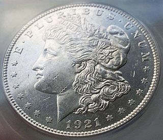 1921 Morgan Silver Dollar MS62 PL