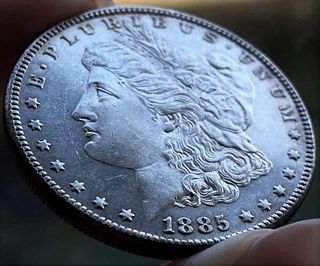 1885 Morgan Silver Dollar MS64 DMPL+