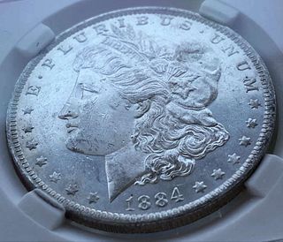 1884-O Morgan Silver Dollar MS64 PL