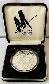 Alaska Mint The Seal Of The State 1 ozt .9999 Silver