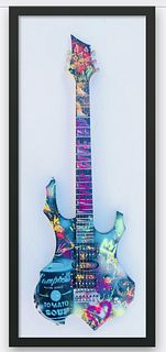 E.M. Zax  One of a Kind Hand Painted Electric Guitar
