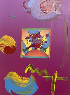Peter Max Mixed Media on paper