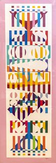 Yaacov Agam  Serigraph on paper  "Abstract Shapes "