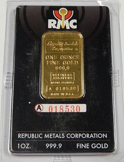 RMC Fine Gold 1 Troy Oz. Bar.
