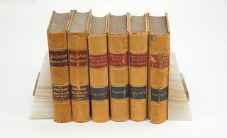 (6) Leather Bound Volumes relating to Sherman, Sheridan & Grant.
