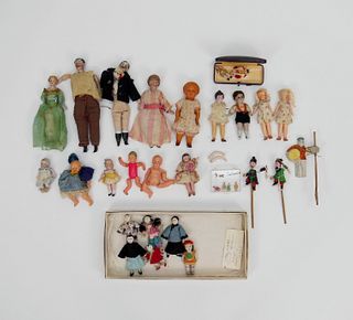Collection of Early 20th C. Miniature Dolls.