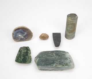 Group of Stone Mineral Specimens.