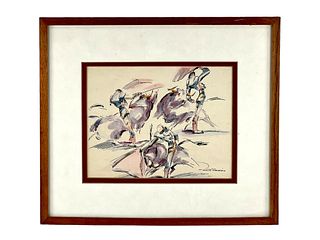 Rodolfo Francisco " Riding Bulls" Print