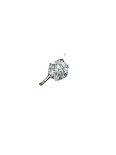 2.02cts Round Diamond Solitaire F-SI1 set in 14kt