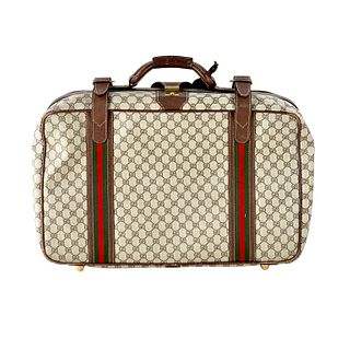 VINTAGE Gucci Monogram Luggage Suitcase
