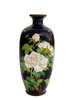 A Japanese Enamel Meiji Style Miniature Porcelain Vase