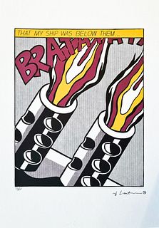 ROY LICHTENSTEIN's As I Opened Fire (Part 2/3), A Limited Edition Lithography Print